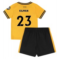 Camisa de Futebol Wolves Max Kilman #23 Equipamento Principal Infantil 2024-25 Manga Curta (+ Calças curtas)
